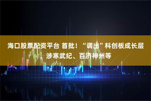 海口股票配资平台 首批！“调出”科创板成长层，涉寒武纪、百济神州等